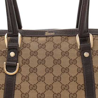 Gucci Monogram Small Abbey Boston Dark Brown 8 of 14