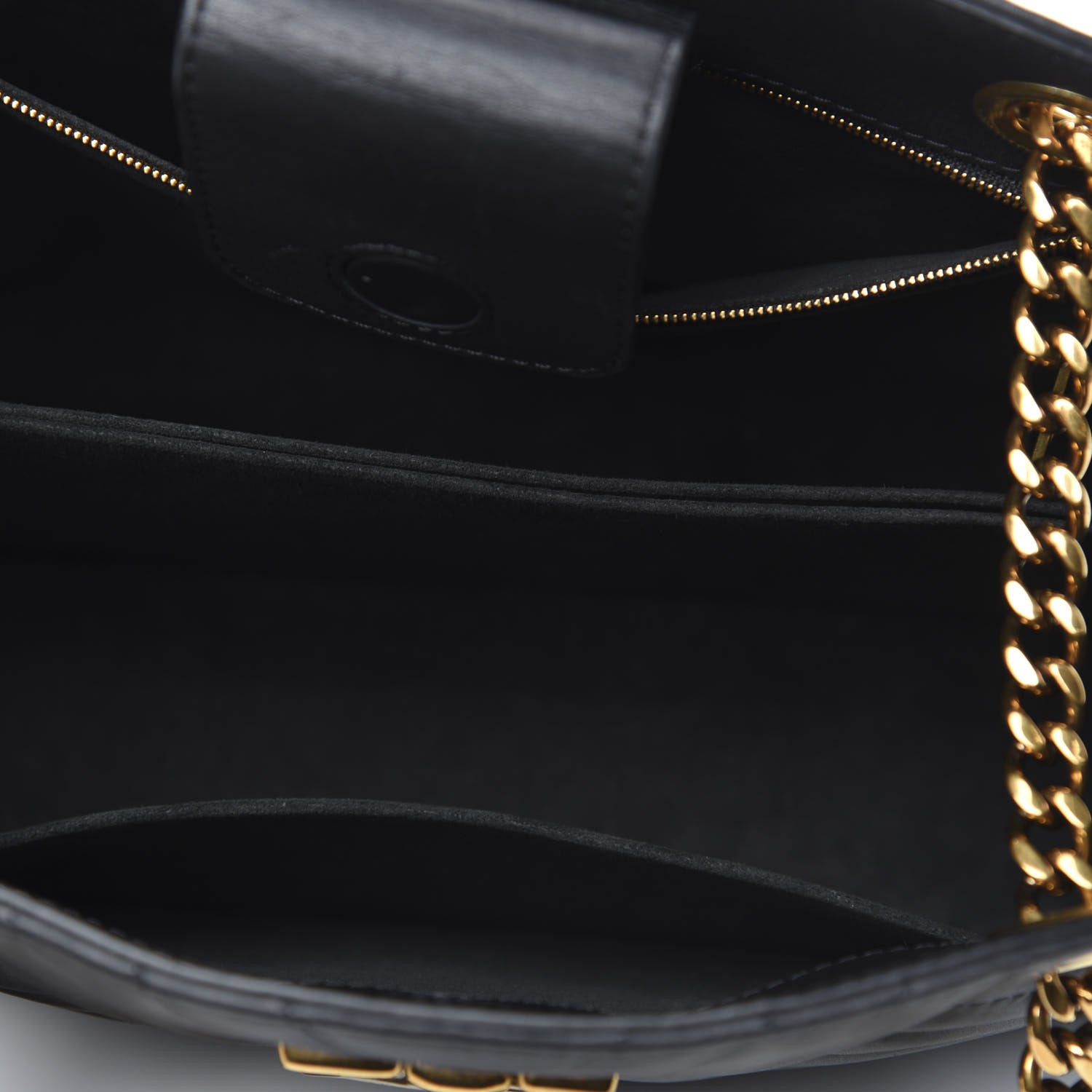 Louis Vuitton Calfskin New Wave Chain Tote Black 5 of 9