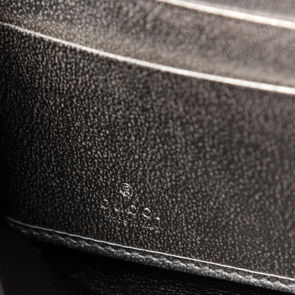 Gucci Laminated Lizard GG Marmont Zip-Around Wallet Silver 6 of 6