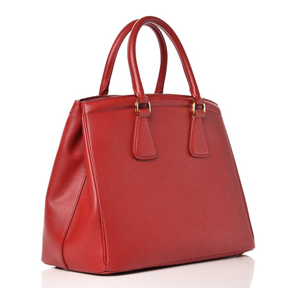 Prada Saffiano Lux Parabole Tote Fuoco 3 of 7