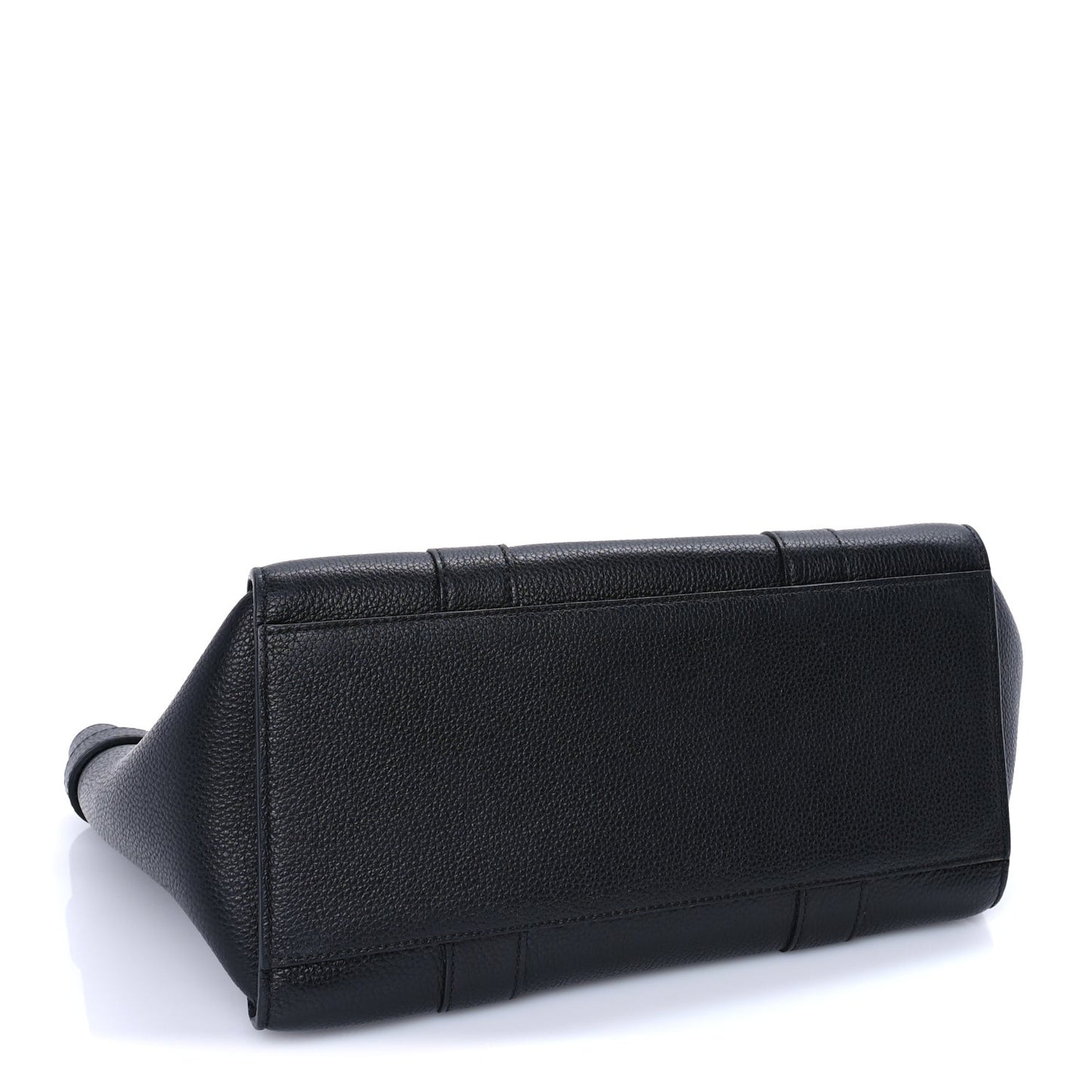 Classic Grain Small Bayswater Zip Tote  Black
