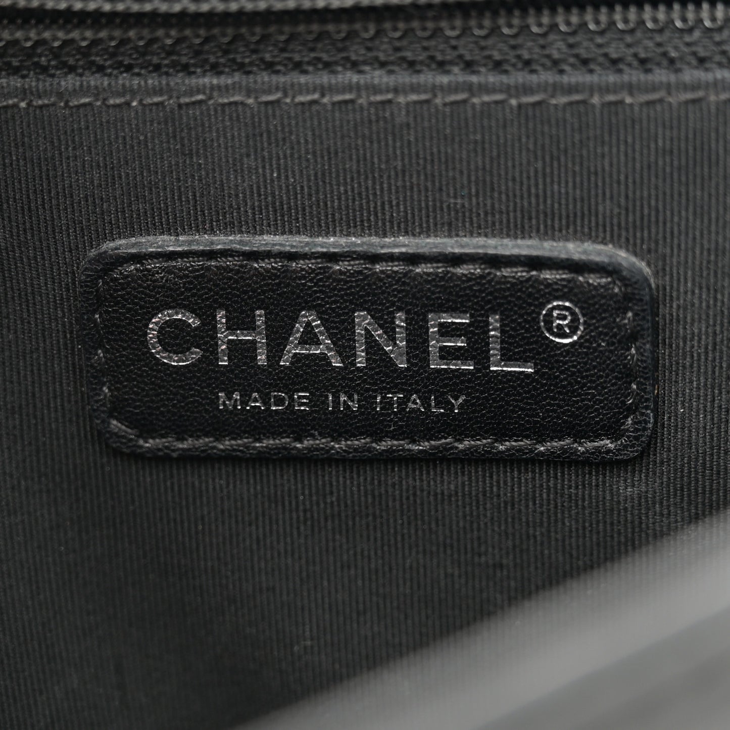 Lambskin Quilted Medium Boy Flap Black