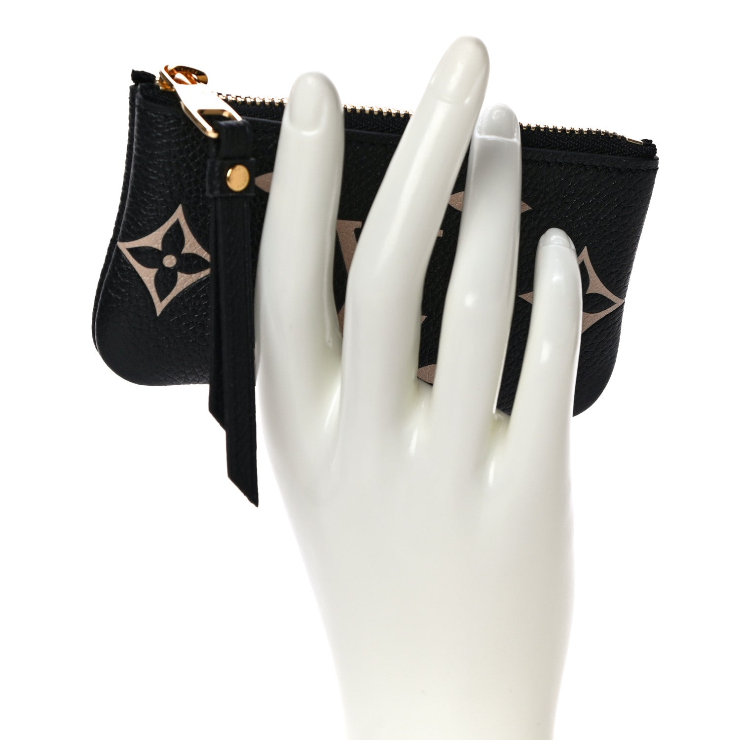 Louis Vuitton Empreinte Monogram Giant Key Pouch Black Beige 2 of 10