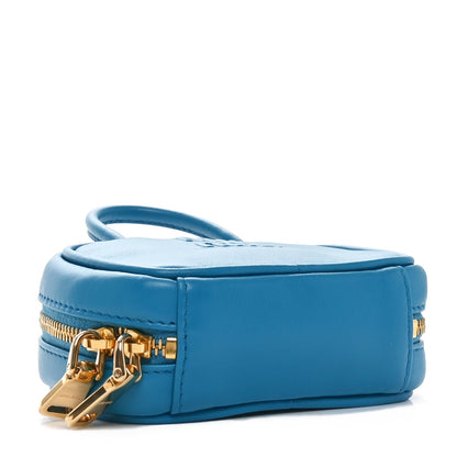 Miu Miu Calfskin Micro Beau Bag Voyage Blue 4 of 7