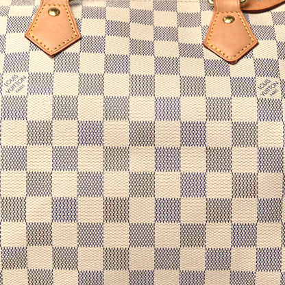 Louis Vuitton Damier Azur Speedy 30 7 of 9