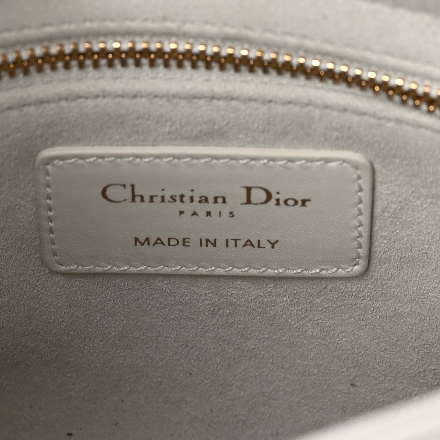 Lambskin Cannage Mini DiorAmour Lady Dior Latte