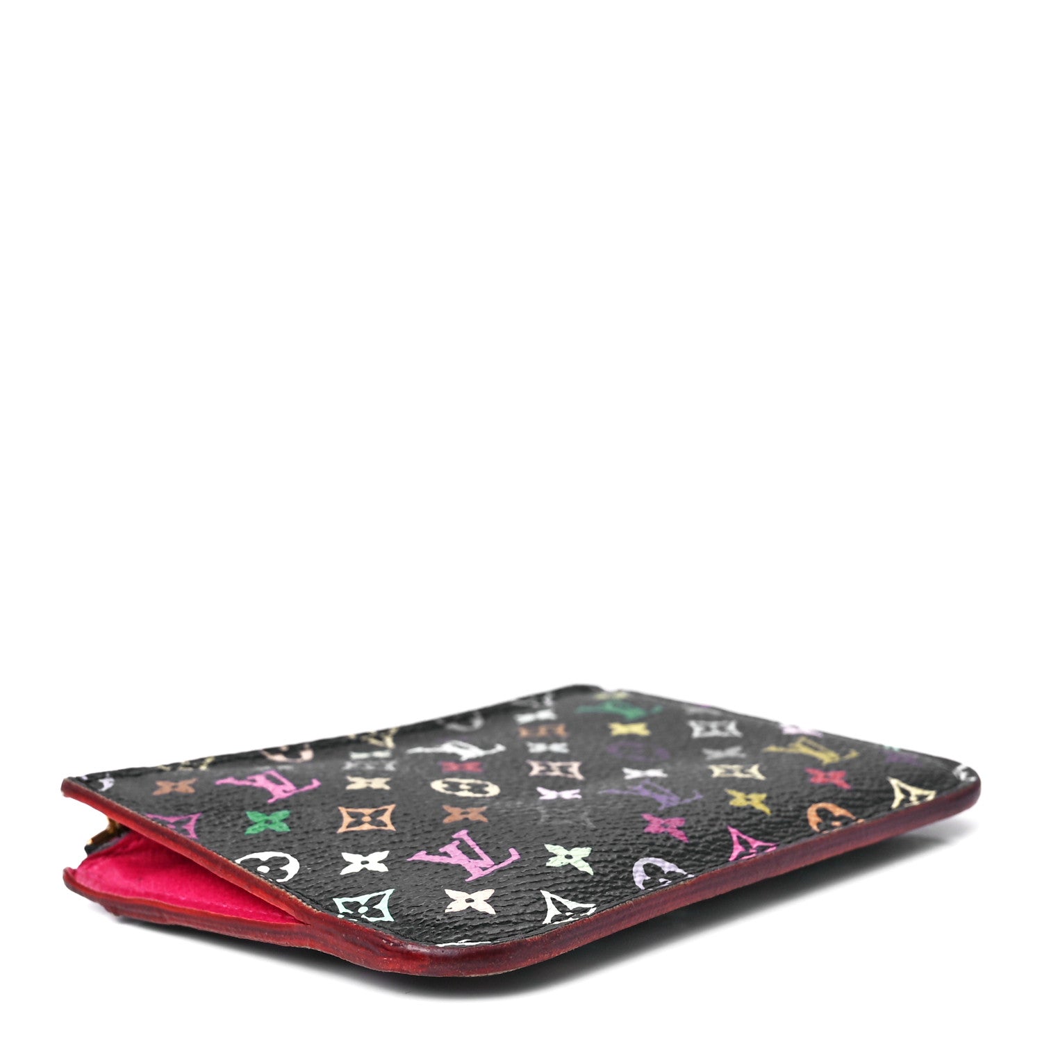 Louis Vuitton Monogram Multicolor Key Pouch Black Grenade 4 of 10