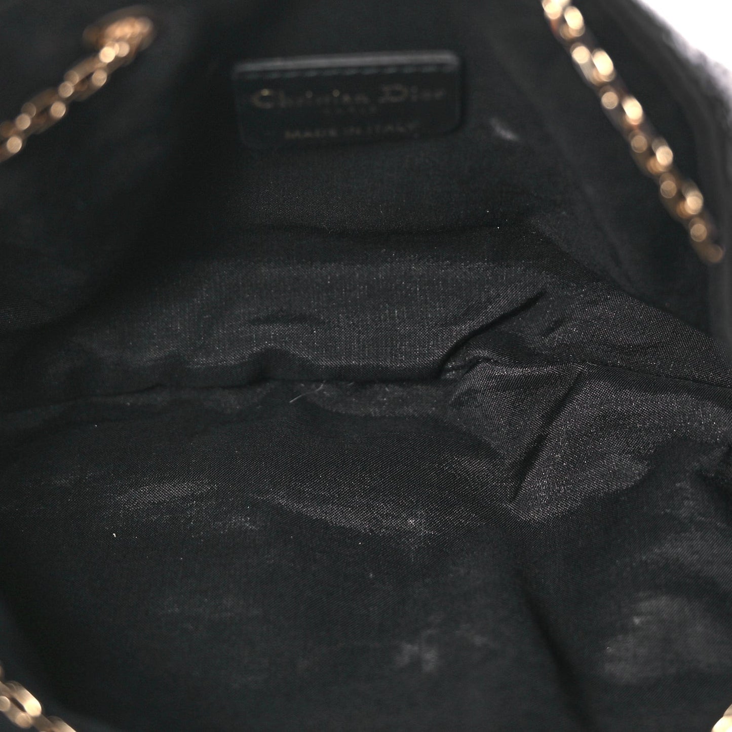 Embroidered Beaded Dream Bucket Bag  Black