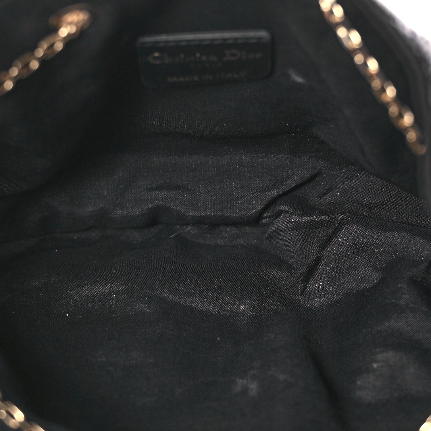 Christian Dior Embroidered Beaded Dream Bucket Bag  Black 4 of 9