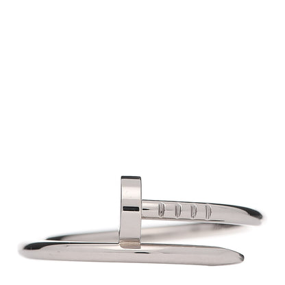 Cartier 18K White Gold Small Juste Un Clou Ring 58 8.25 1 of 5
