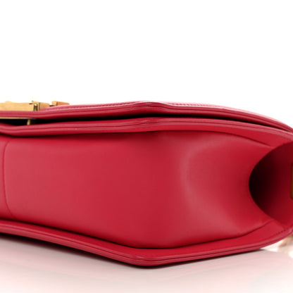 Chanel Lambskin Quilted Medium Boy Flap Fuchsia 10 of 10