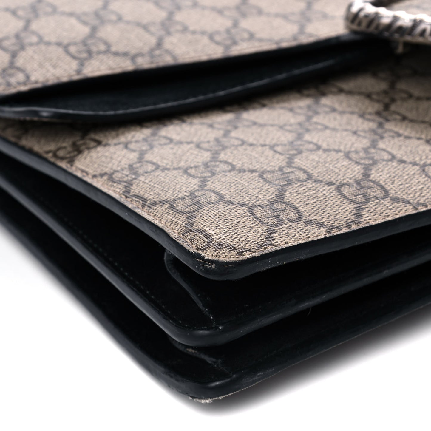 GG Supreme Monogram Medium Dionysus Shoulder Bag Black