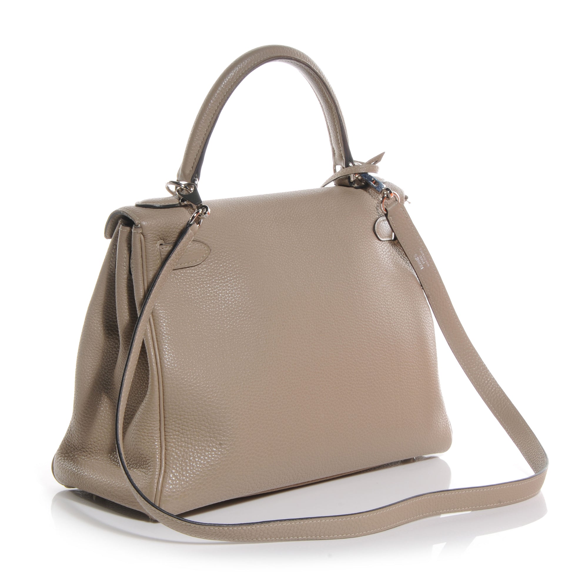 Hermes Taurillon Clemence Kelly Retourne 28 Gris Tourterelle 2 of 10