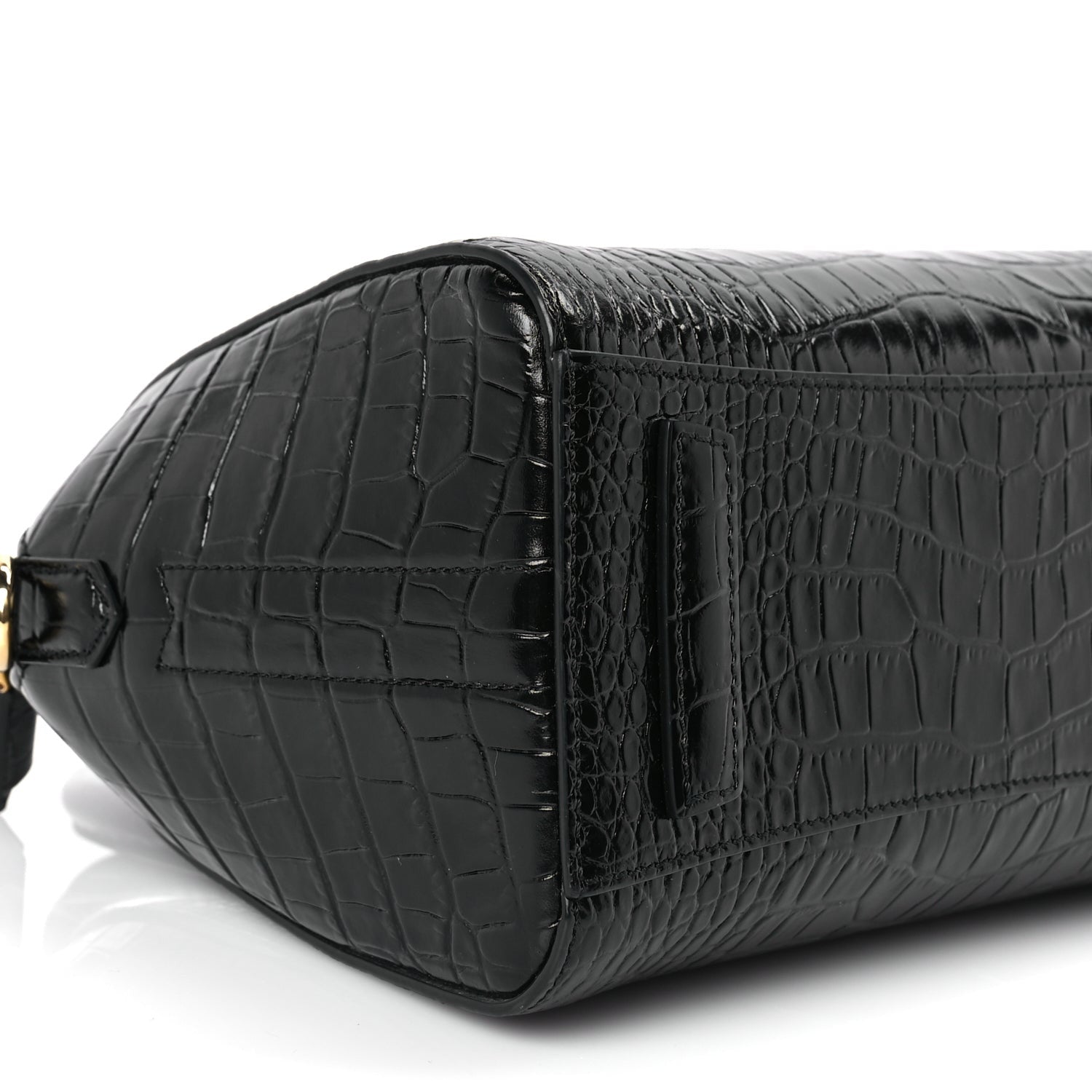 Givenchy Calfskin Crocodile Embossed Mini Antigona Black 8 of 9