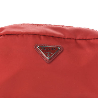 Prada Tessuto Nylon Vela Cosmetic Pouch Rosso 9 of 9
