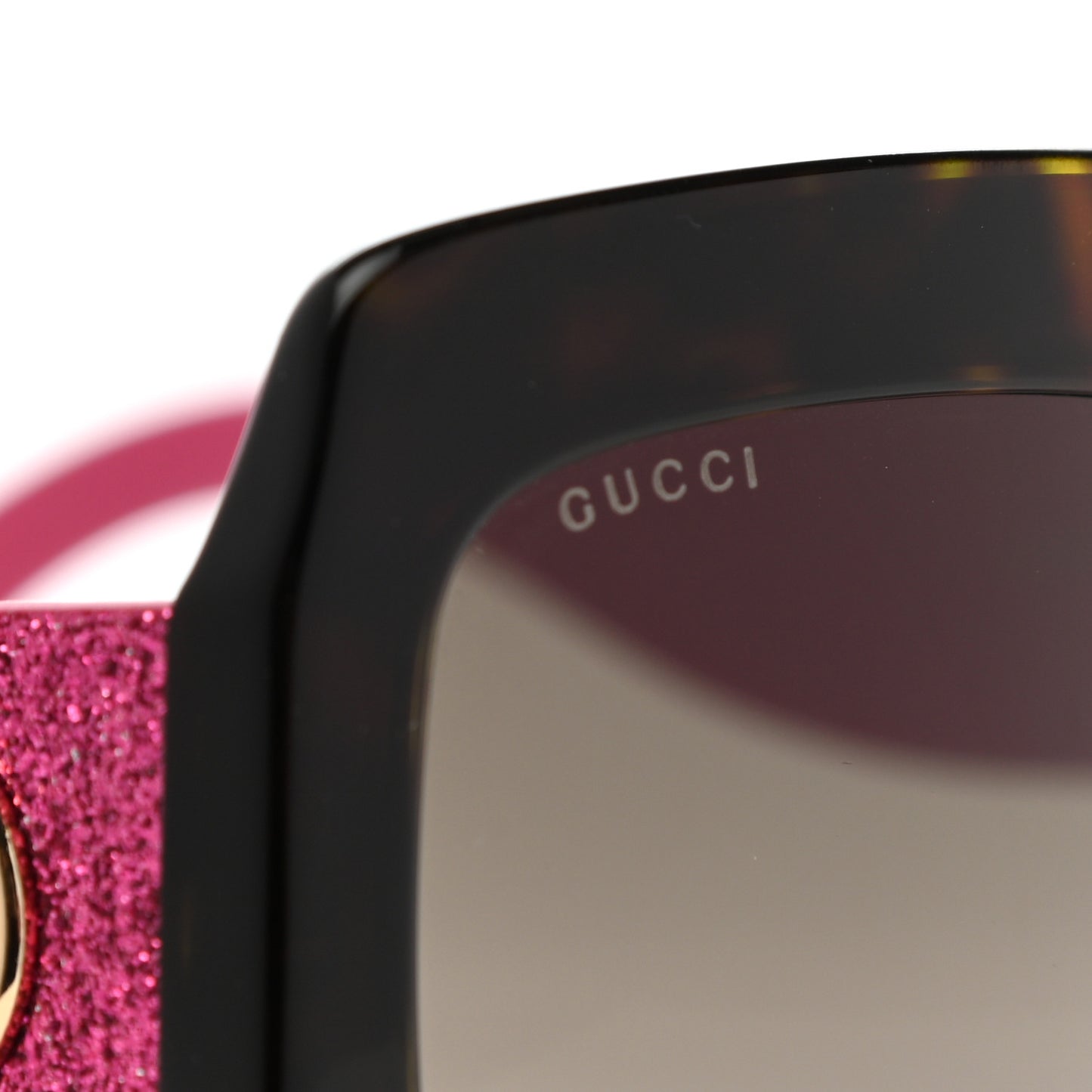 Square Frame GG0102S Sunglasses Glitter Pink Multi