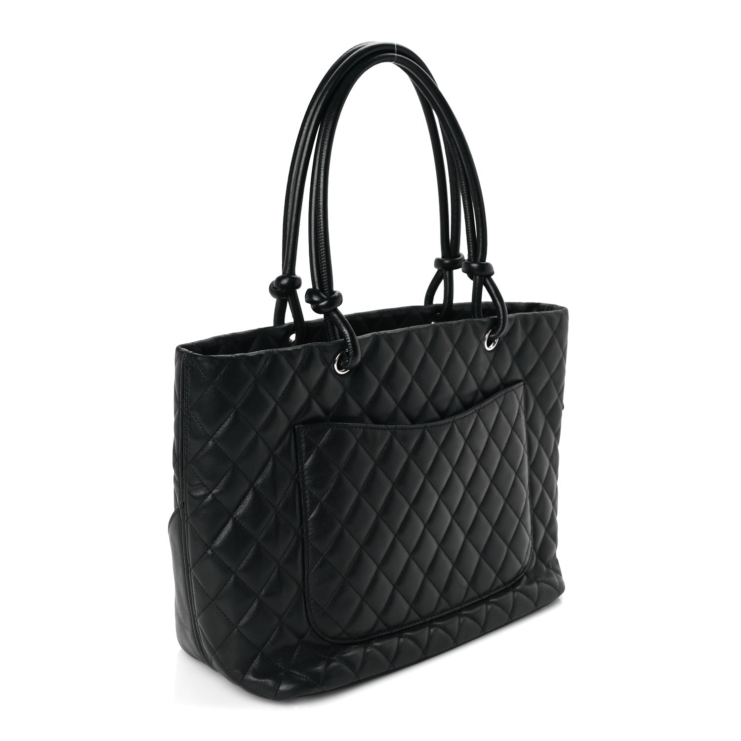 Chanel Calfskin Quilted Large Cambon Tote Black 2 of 7