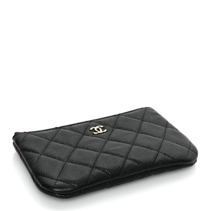 Chanel Caviar Quilted Small Cosmetic Case Black 4 of 9
