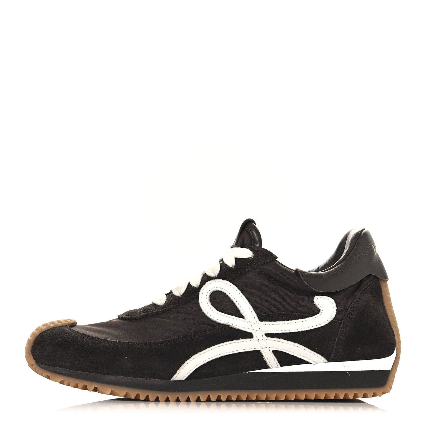 Nylon Suede Flow Runners Sneakers 37 Shitake