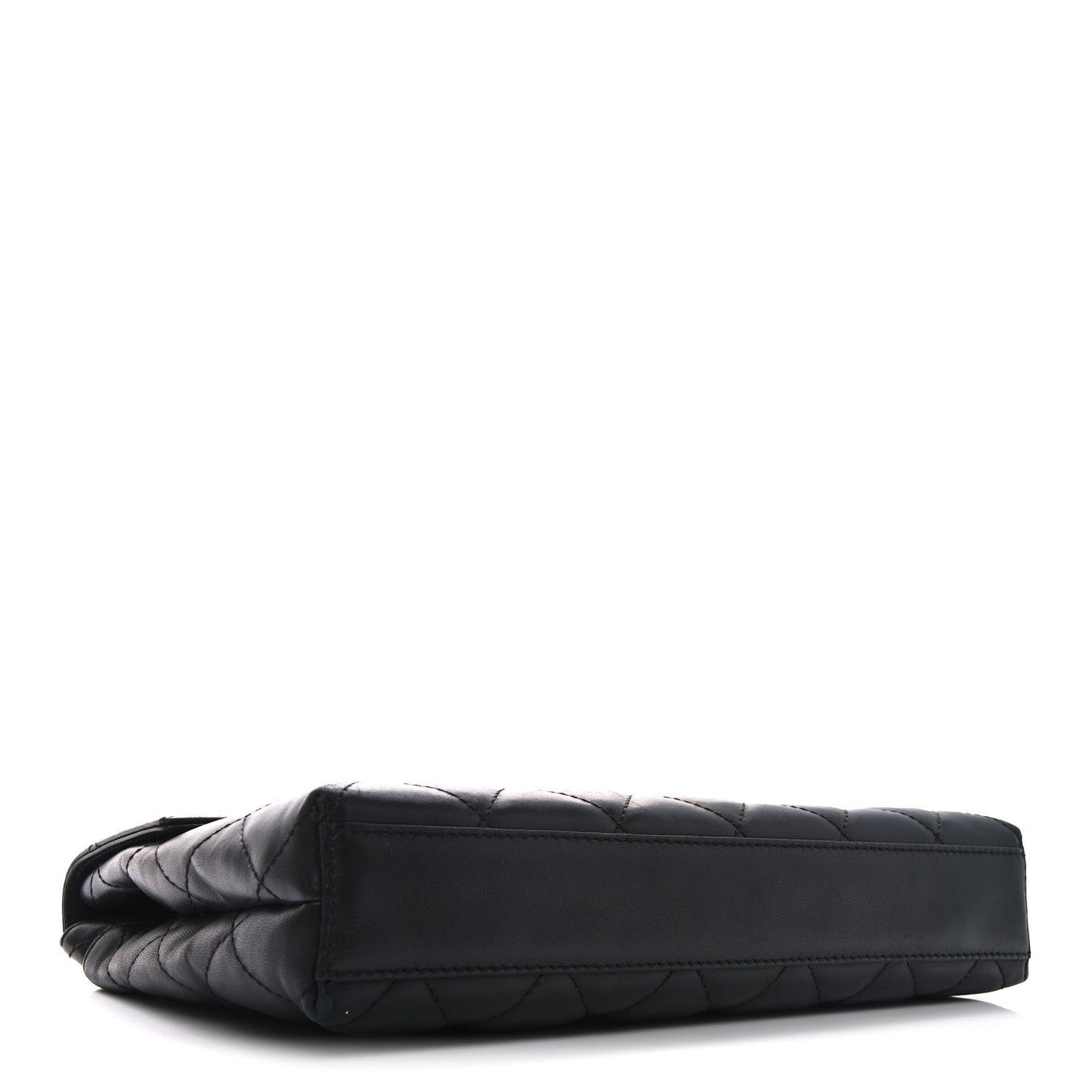 Lambskin Quilted Clutch Black