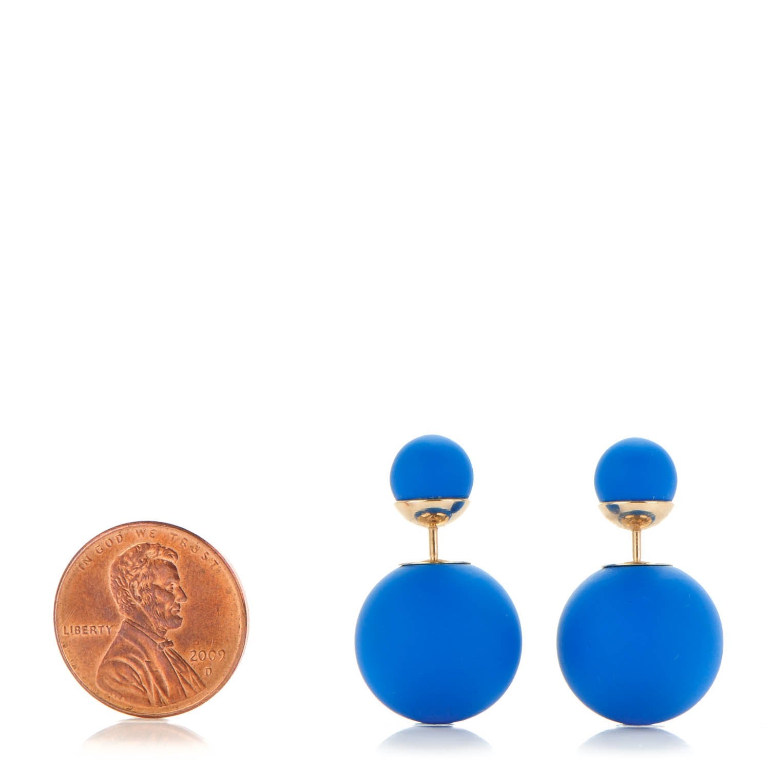 Christian Dior Mise En Dior Tribal Earrings Blue 2 of 6