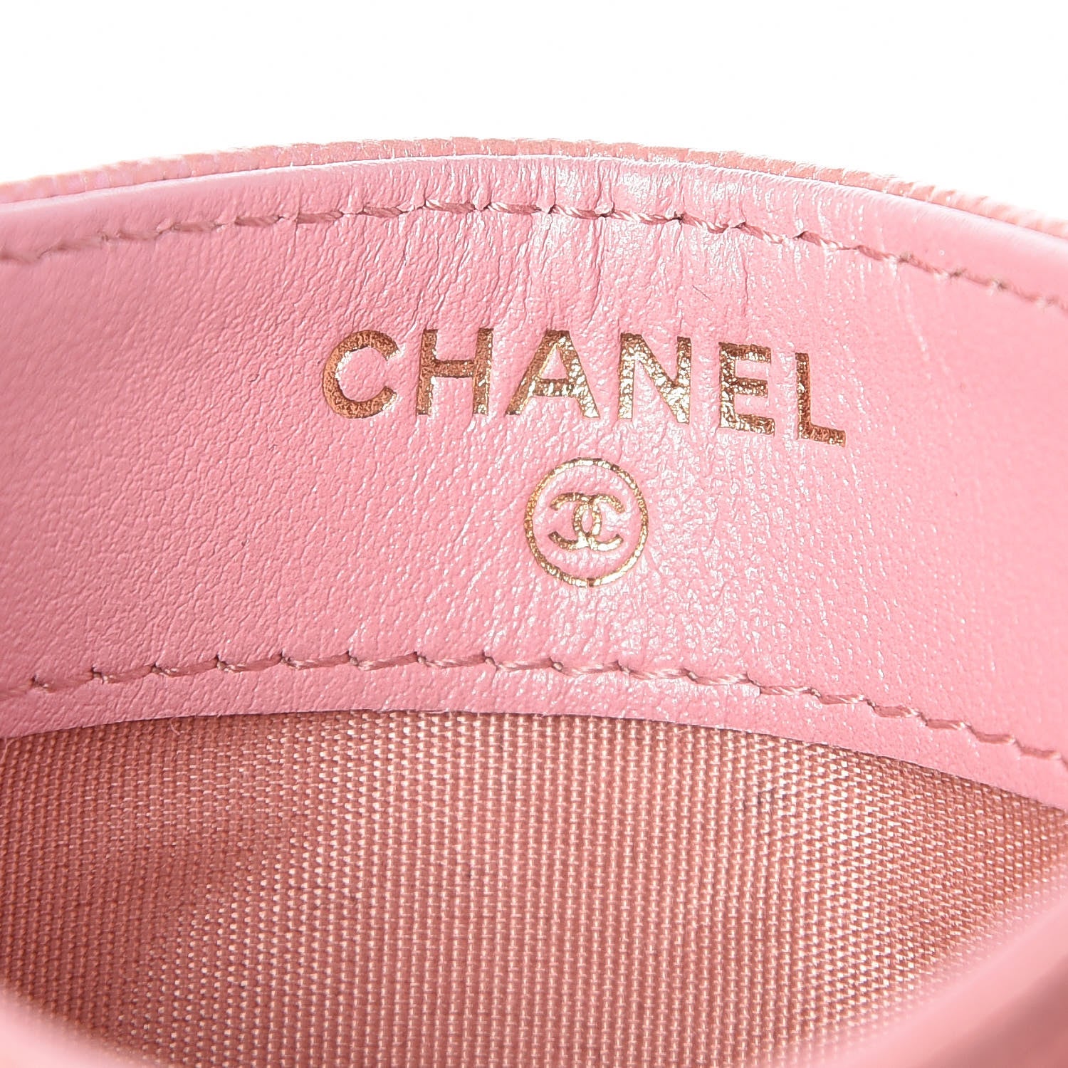 Chanel Iridescent Caviar Quilted Card Holder Rose Pink 6 of 9