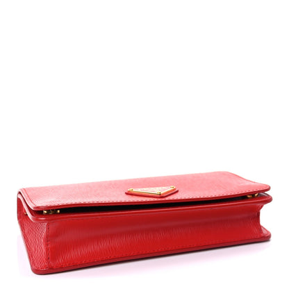 Prada Vitello Move Triangle Logo Mini Crossbody Bag  Lacca 3 of 8