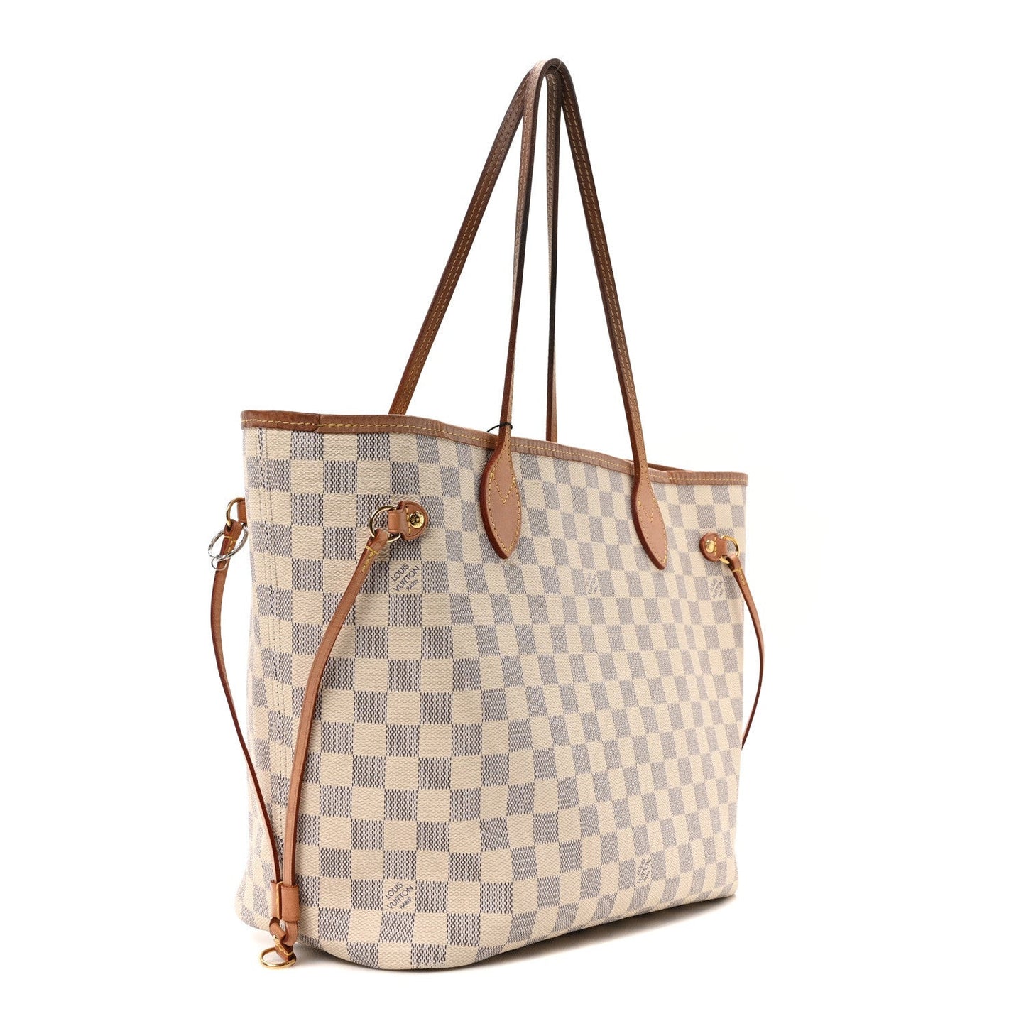 Damier Azur Neo Neverfull MM Rose Ballerine