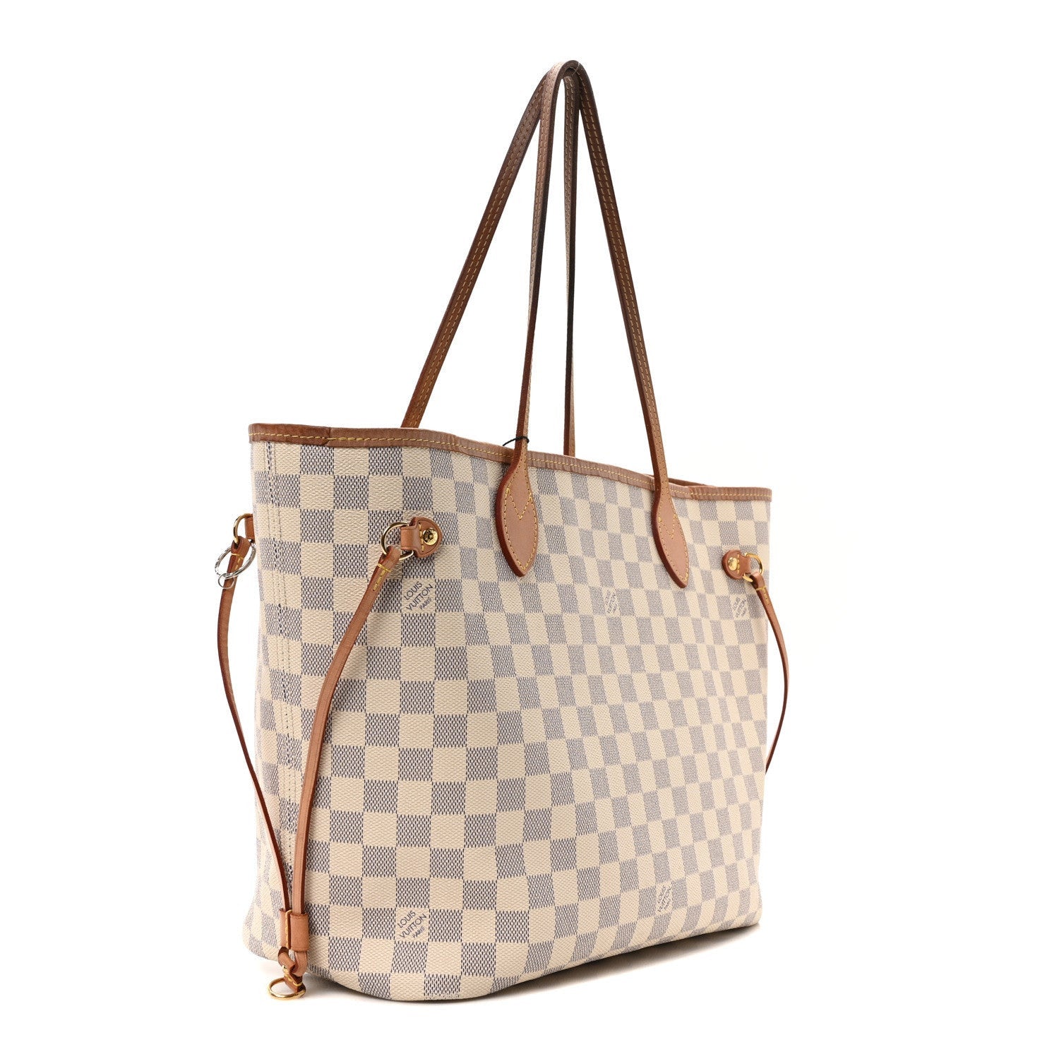 Louis Vuitton Damier Azur Neo Neverfull MM Rose Ballerine 4 of 7