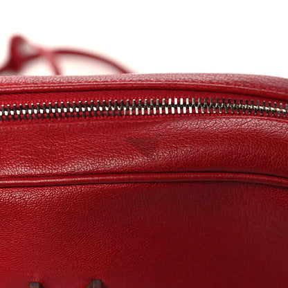 Saint Laurent Lambskin Monogram Lou Camera Bag Eros Red 11 of 11