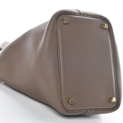 Hermes Taurillon Clemence Picotin Lock 18 PM Etoupe 5 of 10