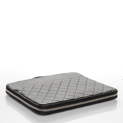 Chanel Lambskin Quilted iPad Case Black 4 of 6