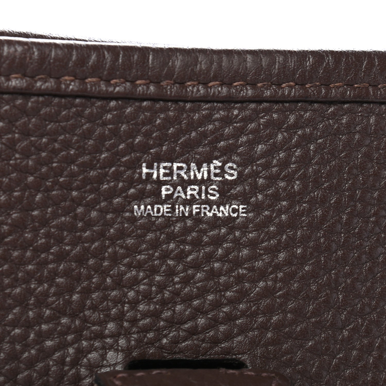 Hermes Taurillon Clemence Evelyne III PM Chocolate 5 of 8