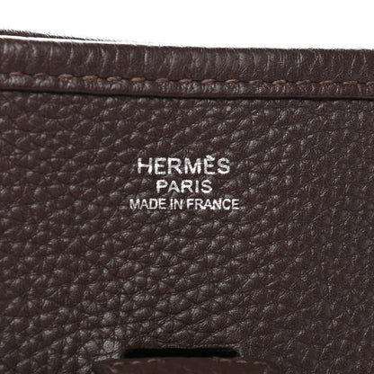 Hermes Taurillon Clemence Evelyne III PM Chocolate 5 of 8