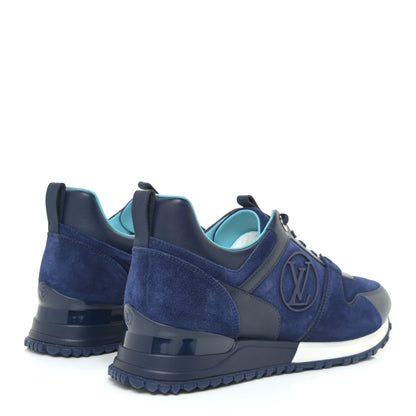 Louis Vuitton Suede Run Away Sneakers 37 Blue 5 of 9