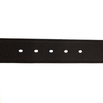 Hermes Box Togo Nathan 40 Belt 90 36 Black Chocolate 3 of 6