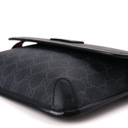 Gucci GG Supreme Monogram Web Slim Belt Bag Black Grey 8 of 8