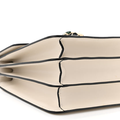 Bulgari Calfskin Serpenti Forever Top Handle White 8 of 9