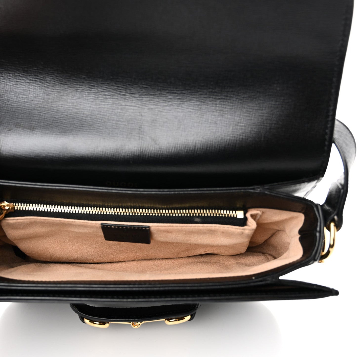 Azalea Calfskin Horsebit 1955 Shoulder Bag Black
