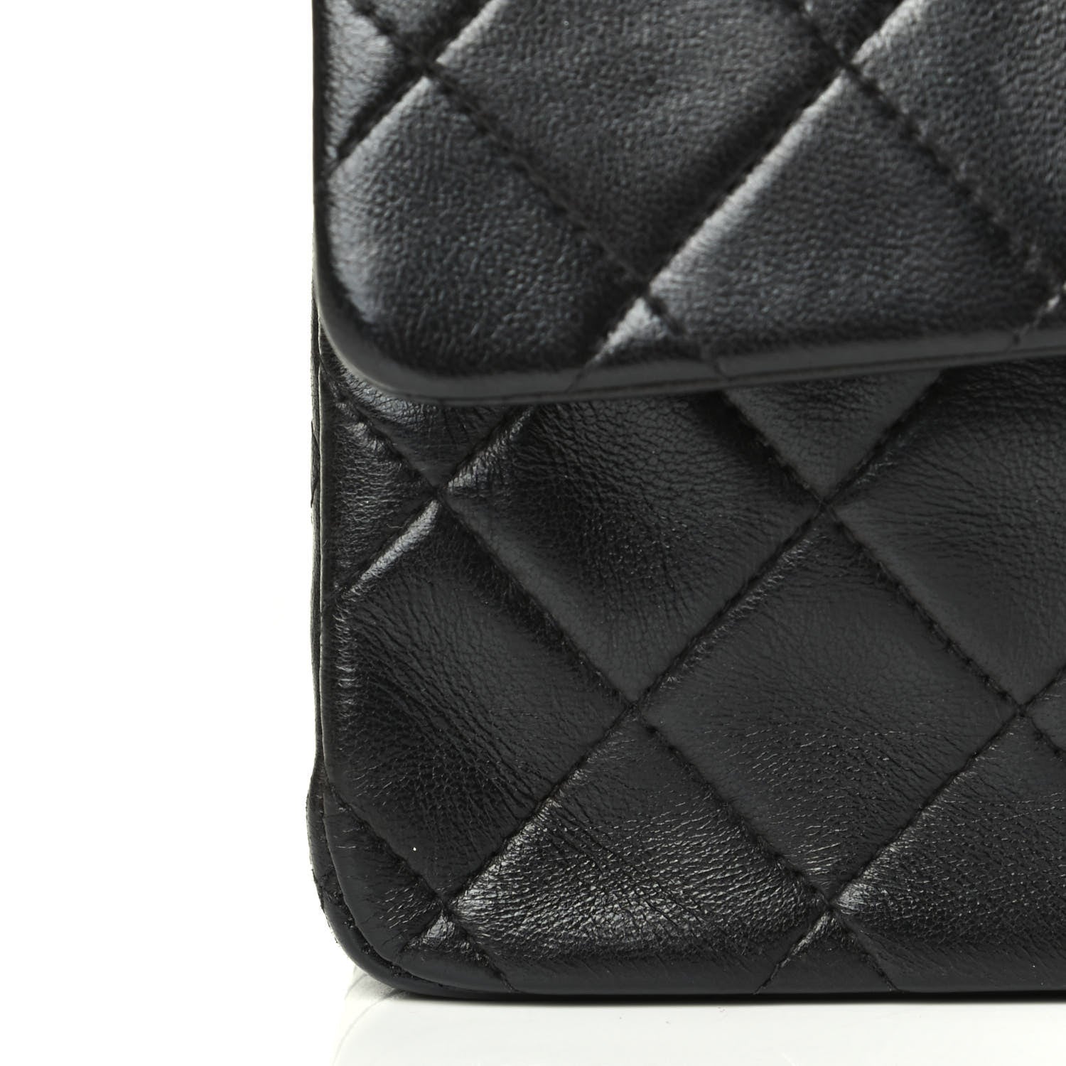 Chanel Lambskin Quilted Medium Double Flap Black 5 of 6