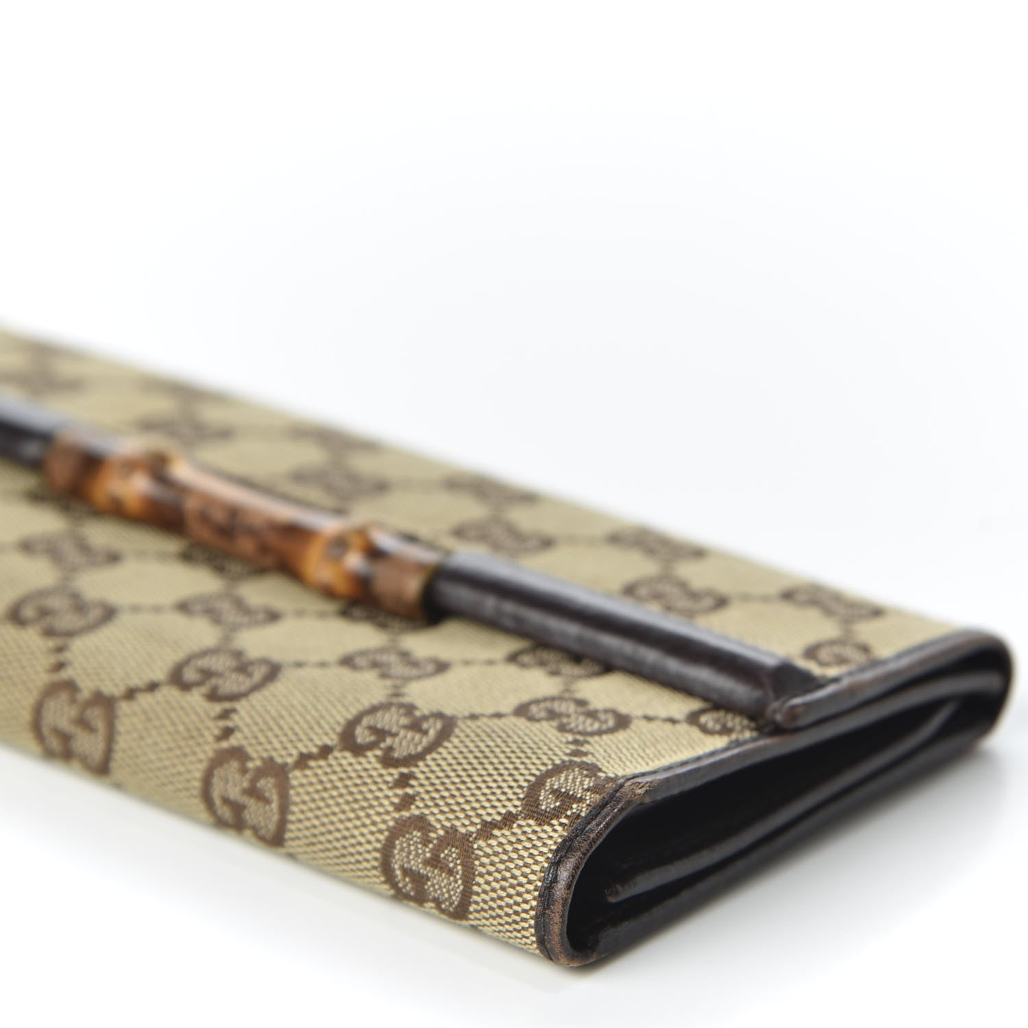 Gucci Monogram Bamboo Wallet Dark Brown 6 of 8