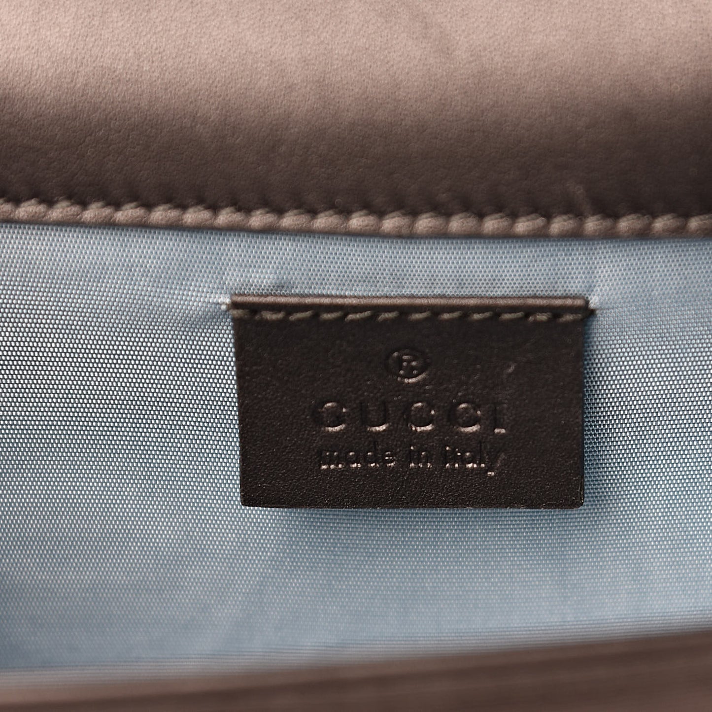 Grosgrain Crystal Embellished Square G Shoulder Bag Black