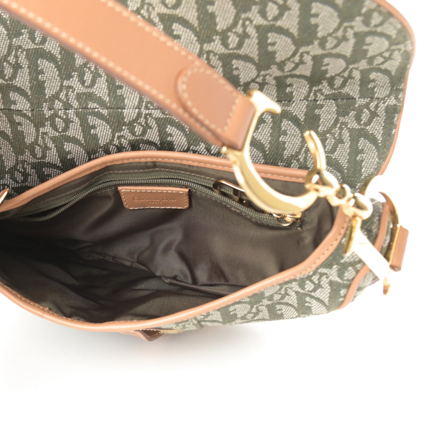 Monogram Saddle Bag Green
