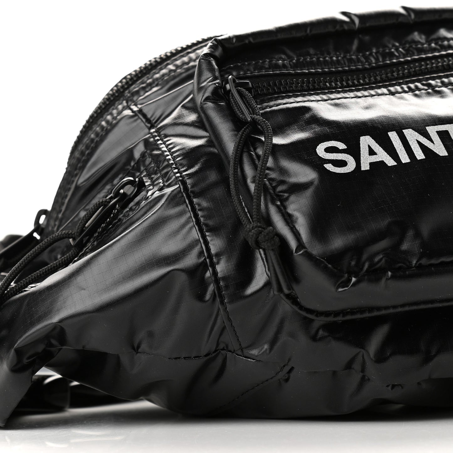 Nylon Logo Ripstop Body Belt Bag Black