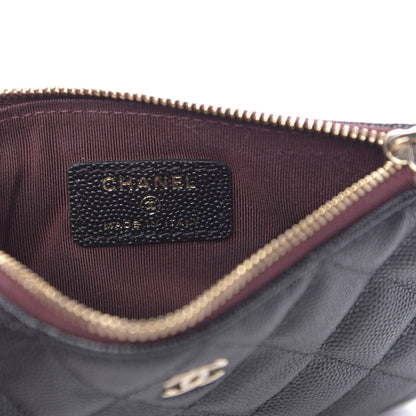 Chanel Caviar Quilted Small Cosmetic Case Black 6 of 8