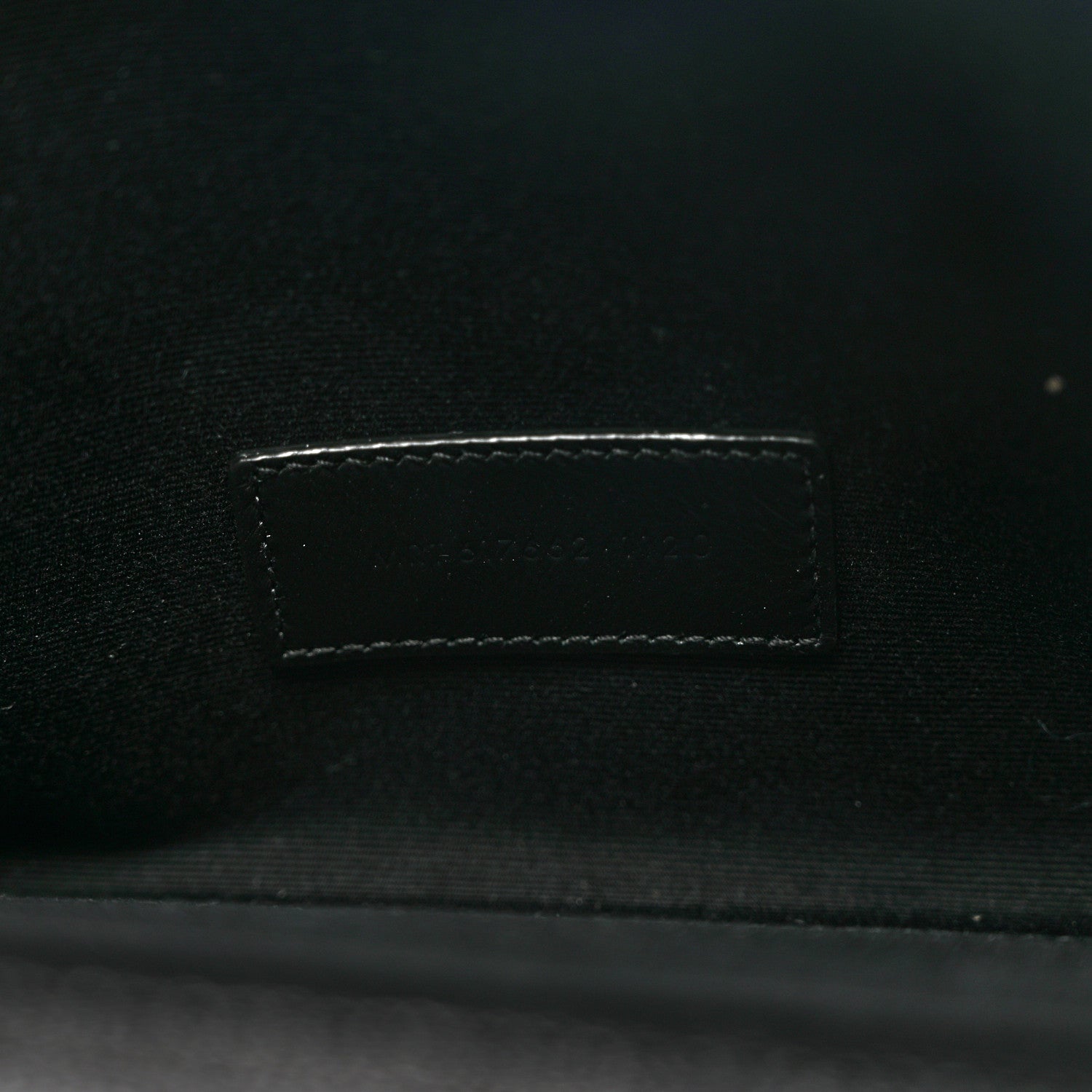 Saint Laurent Grain De Poudre Matelasse Chevron Monogram Envelope Clutch Black 6 of 6