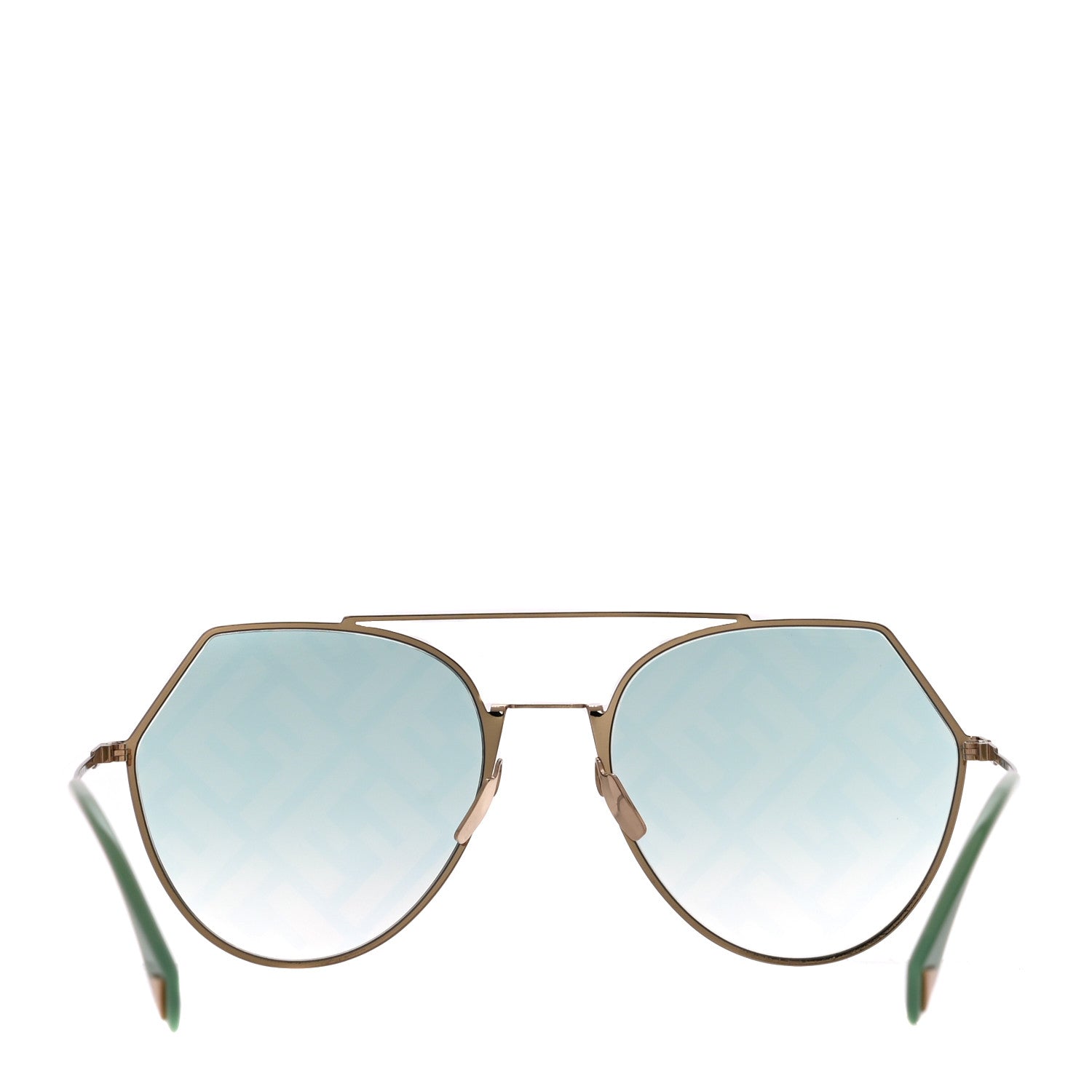 Fendi Metal Geometric Sunglasses FF 0194/S Green 5 of 8