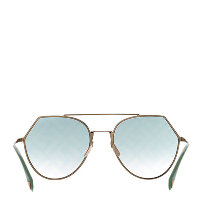 Fendi Metal Geometric Sunglasses FF 0194/S Green 5 of 8