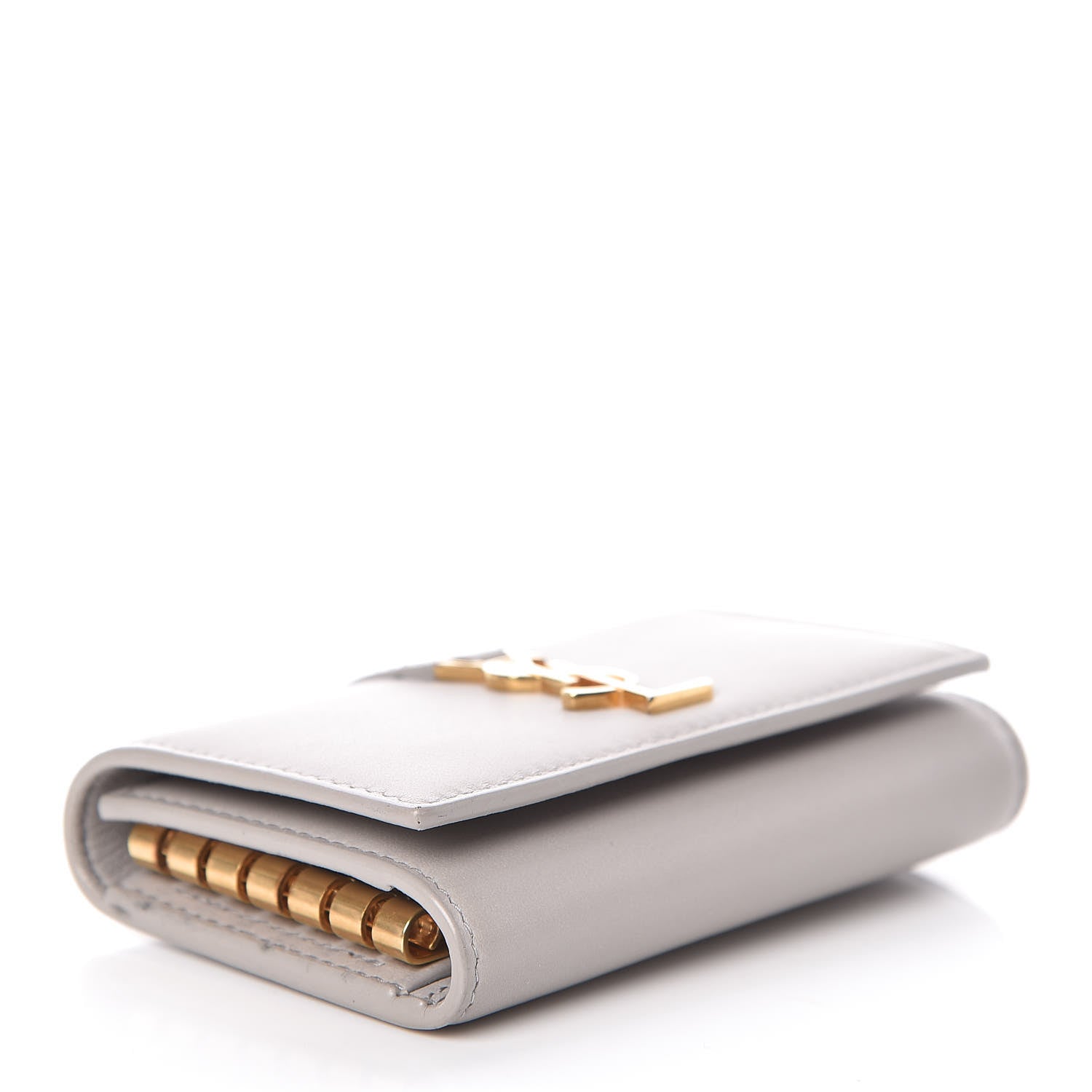 Saint Laurent Smooth Calfskin Monogram Key Case Souris 4 of 9