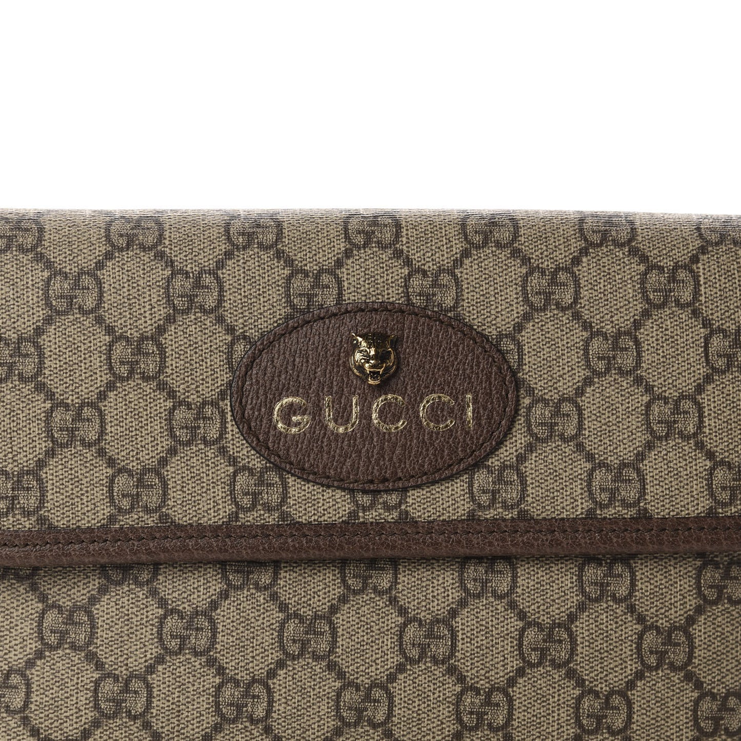 GG Supreme Monogram Neo Vintage Web Belt Bag Brown